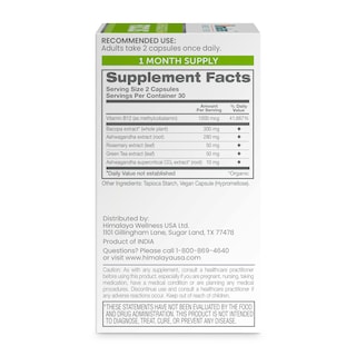 Foto 3 | Suplemento Himalaya Ashwagandha + Focus Memory Support - Venta Internacional.