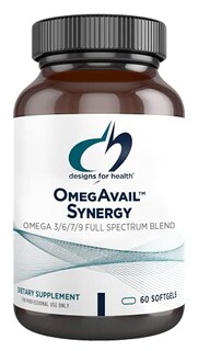 Foto 1 | Diseños De Suplementos Para La Salud Omegavail Synergy 60 Softgels - Venta Internacional.