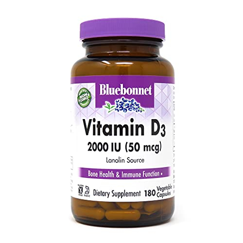 Foto 2 pulgar | Suplemento Bluebonnet Nutrition De Vitamina D3 2000 Ui 180 Cápsulas - Venta Internacional.