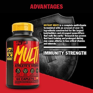 Foto 4 | Suplemento De Vitaminas De Alta Potencia Mutant Multi, 60 Comprimidos - Venta Internacional.