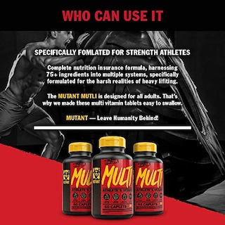 Foto 6 | Suplemento De Vitaminas De Alta Potencia Mutant Multi, 60 Comprimidos - Venta Internacional.