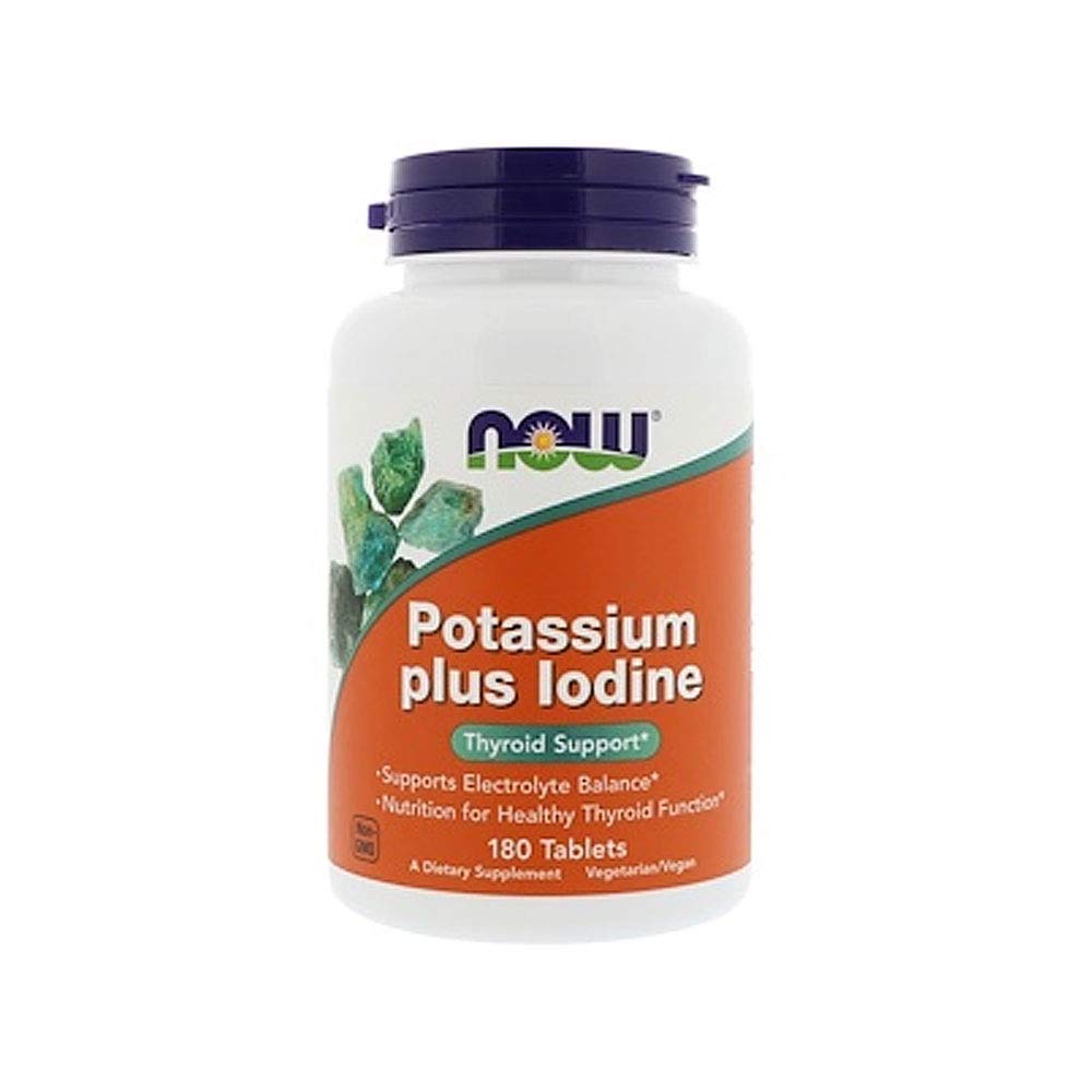 Supplement Now Foods Potassium Plus Yodo 180 Comprimidos - Venta Internacional.