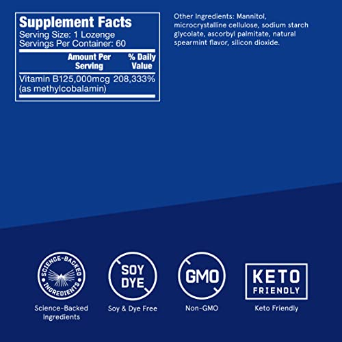 Foto 3 pulgar | Pastillas De Metil B-12 Supplement Bulletproof, 60 Unidades - Venta Internacional.
