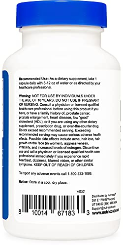 Foto 4 pulgar | Suplemento Nutricost Dhea 100 Mg 120 Cápsulas Sin Gluten - Venta Internacional.