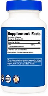 Foto 4 | Suplemento Nutricost Dhea 100 Mg 120 Cápsulas Sin Gluten - Venta Internacional.
