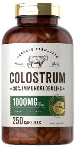 Foto 2 pulgar | Suplemento De Calostro En Cápsulas De 1000 Mg, 250 Unidades, 30% Igg - Venta Internacional.