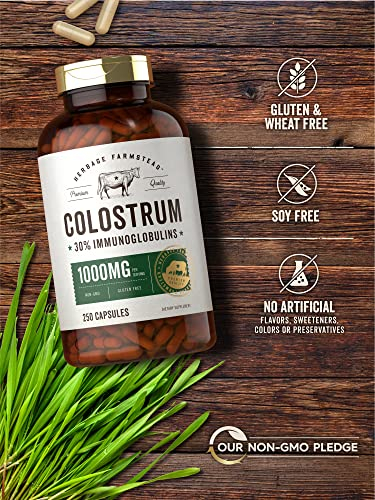 Foto 4 | Suplemento De Calostro En Cápsulas De 1000 Mg, 250 Unidades, 30% Igg - Venta Internacional.