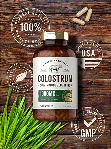 Foto 6 pulgar | Suplemento De Calostro En Cápsulas De 1000 Mg, 250 Unidades, 30% Igg - Venta Internacional.