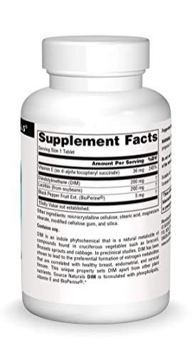 Foto 4 pulgar | Supplement Source Naturals Dim Diindolilmetano 200 Mg - 60 T - Venta Internacional.