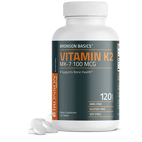 Foto 2 pulgar | Suplemento Bronson De Vitamina K2 Mk-7 100 Mcg 120 Tabletas - Venta Internacional