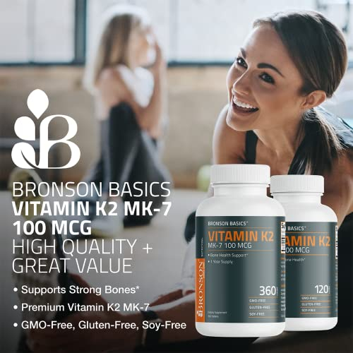 Foto 4 pulgar | Suplemento Bronson De Vitamina K2 Mk-7 100 Mcg 120 Tabletas - Venta Internacional