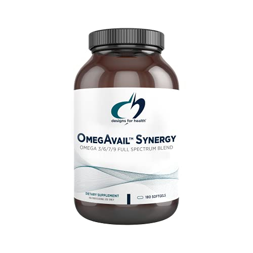 Foto 2 pulgar | Diseños De Suplementos Para La Salud Omegavail Synergy 180 Cápsulas Blandas - Venta Internacional.