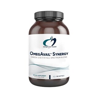 Foto 1 | Diseños De Suplementos Para La Salud Omegavail Synergy 180 Cápsulas Blandas - Venta Internacional.
