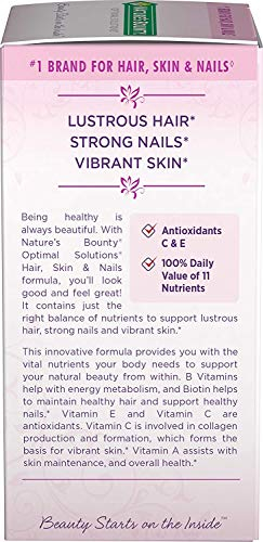 Foto 4 pulgar | Supplement Nature's Bounty Optimal Solutions Para El Cabello, La Piel Y El Cabello - Venta Internacional.