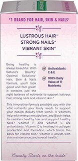 Foto 3 | Supplement Nature's Bounty Optimal Solutions Para El Cabello, La Piel Y El Cabello - Venta Internacional.