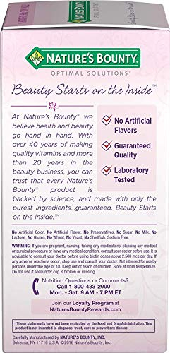 Foto 5 pulgar | Supplement Nature's Bounty Optimal Solutions Para El Cabello, La Piel Y El Cabello - Venta Internacional.