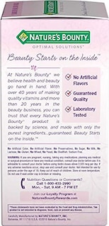 Foto 4 | Supplement Nature's Bounty Optimal Solutions Para El Cabello, La Piel Y El Cabello - Venta Internacional.