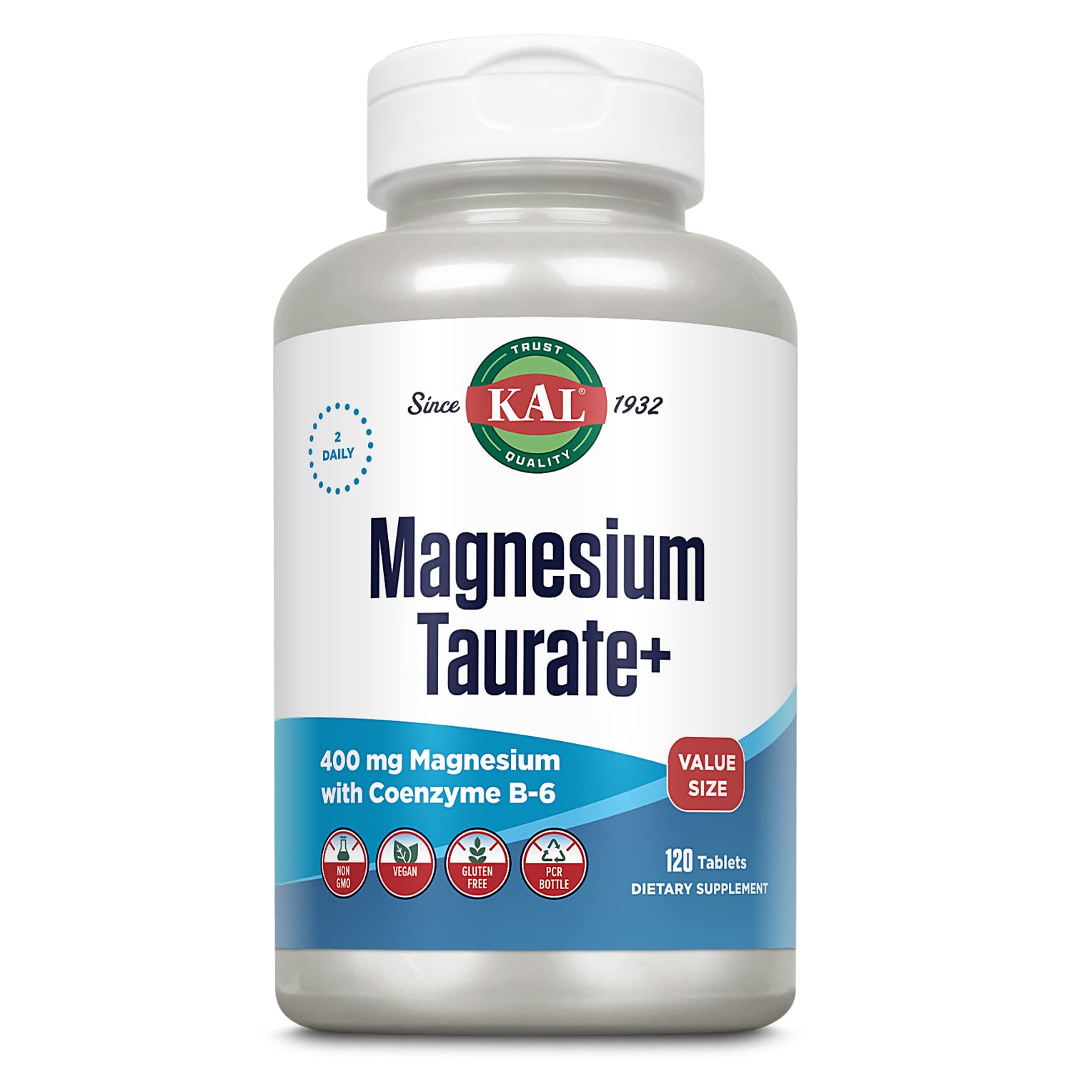 Foto 2 pulgar | Suplemento Kal De Taurato De Magnesio De 400 Mg Con Coenzima Y Vitamina B - Venta Internacional.
