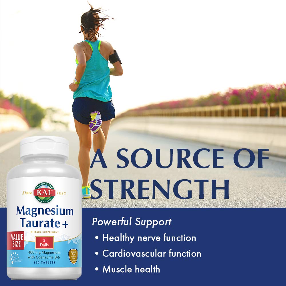 Foto 5 pulgar | Suplemento Kal De Taurato De Magnesio De 400 Mg Con Coenzima Y Vitamina B - Venta Internacional.
