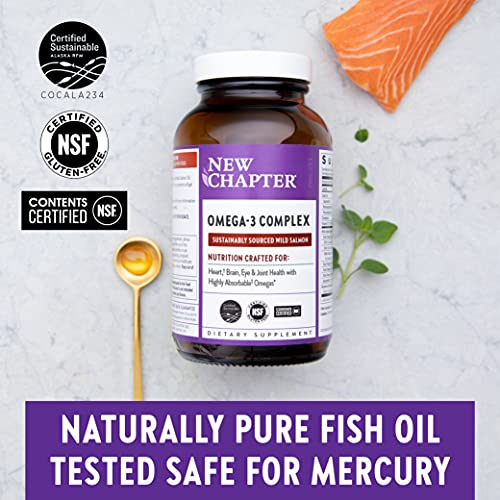 Foto 5 | Suplemento De Aceite De Pescado Complejo Omega-3 De New Chapter 30 Cápsulas - Venta Internacional.