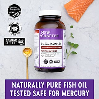 Foto 5 | Suplemento De Aceite De Pescado Complejo Omega-3 De New Chapter 30 Cápsulas - Venta Internacional.