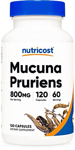 Foto 2 pulgar | Suplemento Nutricost Mucuna Pruriens 400 Mg 120 Cápsulas - Venta Internacional.
