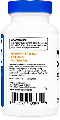 Foto 4 pulgar | Suplemento Nutricost Mucuna Pruriens 400 Mg 120 Cápsulas - Venta Internacional.