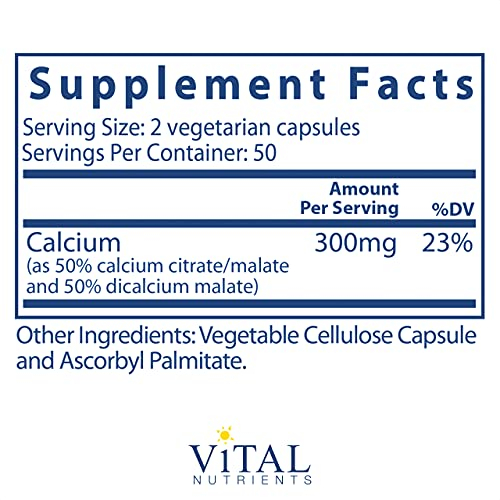 Foto 3 pulgar | Suplemento De Calcio De Vital Nutrients (citrato/malato) 150 Mg - Venta Internacional.