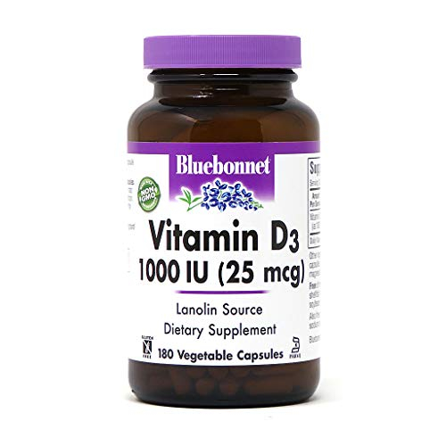 Foto 1 | Suplemento Bluebonnet De Vitamina D3 1000 Ui 180 Cápsulas - Venta Internacional.