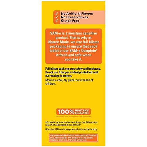Foto 2 | Suplemento Nature Made Sam-e Completo De 200 Mg, 60 Comprimidos - Venta Internacional.