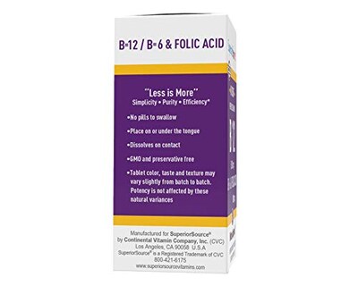 Foto 4 | Suplemento De Fuente Superior De Vitamina B12, Metilcobalamina, 5000 Mg - Venta Internacional.