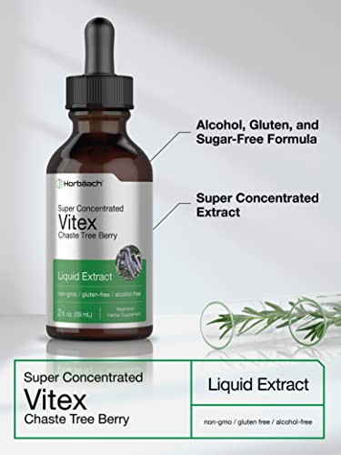 Foto 4 pulgar | Suplemento De Extracto De Sauzgatillo Horbaach Vitex, 60 Ml - Venta Internacional.