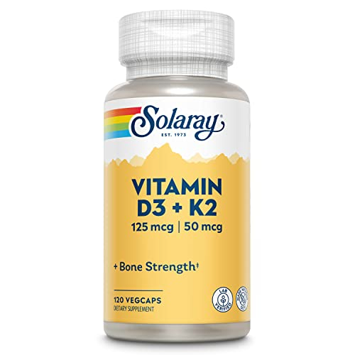 Foto 1 | Suplemento Solaray Vitamina D-3 + K-2 Absorción De Calcio 120 - Venta Internacional.