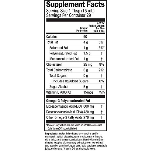Foto 4 pulgar | Suplementos De Aceite De Pescado Barlean's Mango Peach Omega 3, 480 Ml - Venta Internacional.