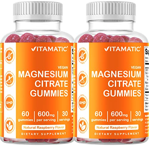 Foto 2 pulgar | Suplemento Vitamático De Citrato De Magnesio En Gomitas, 600 Mg, 60 G - Venta Internacional.