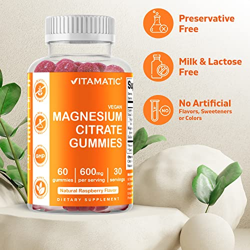 Foto 4 pulgar | Suplemento Vitamático De Citrato De Magnesio En Gomitas, 600 Mg, 60 G - Venta Internacional.