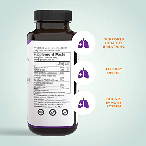 Foto 3 pulgar | Suplemento Lifeseasons Breathe-x Allergy Relief 90 Cápsulas - Venta Internacional.