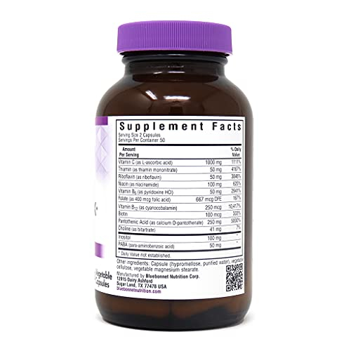 Foto 7 pulgar | Suplemento Bluebonnet Nutrition Stress Relief B Complex 100  - Venta Internacional.