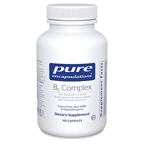 Foto 2 pulgar | Suplemento De Vitamina B6 Pure Encapsulations B6 Complex 120 Cápsulas - Venta Internacional.