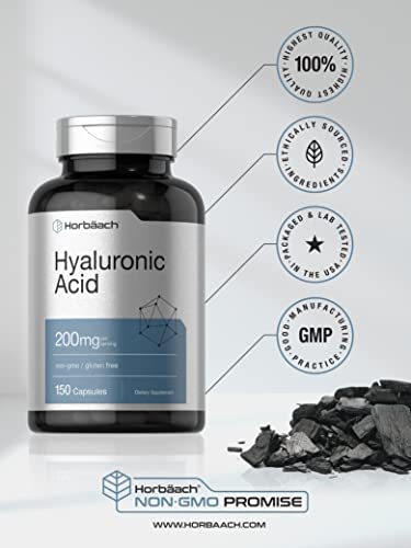Foto 6 pulgar | Suplemento De Ácido Hialurónico Horbäach 200 Mg 150 Cápsulas - Venta Internacional.