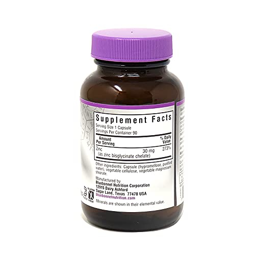 Foto 8 pulgar | Suplemento De Zinc Quelado Albion De Bluebonnet Nutrition 30 Mg - Venta Internacional.