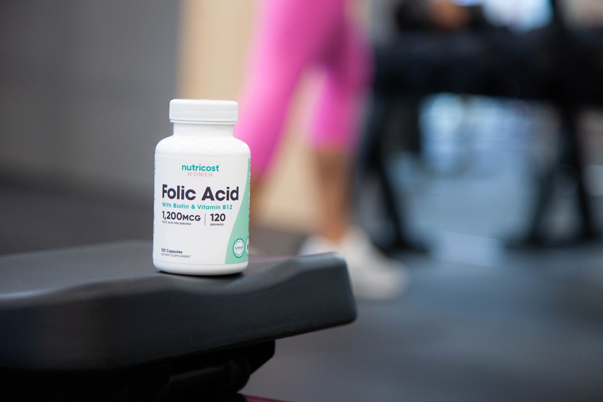 Foto 4 pulgar | Suplemento Nutricost De Ácido Fólico 1200 Mcg Para Mujeres 120 Cápsulas - Venta Internacional.