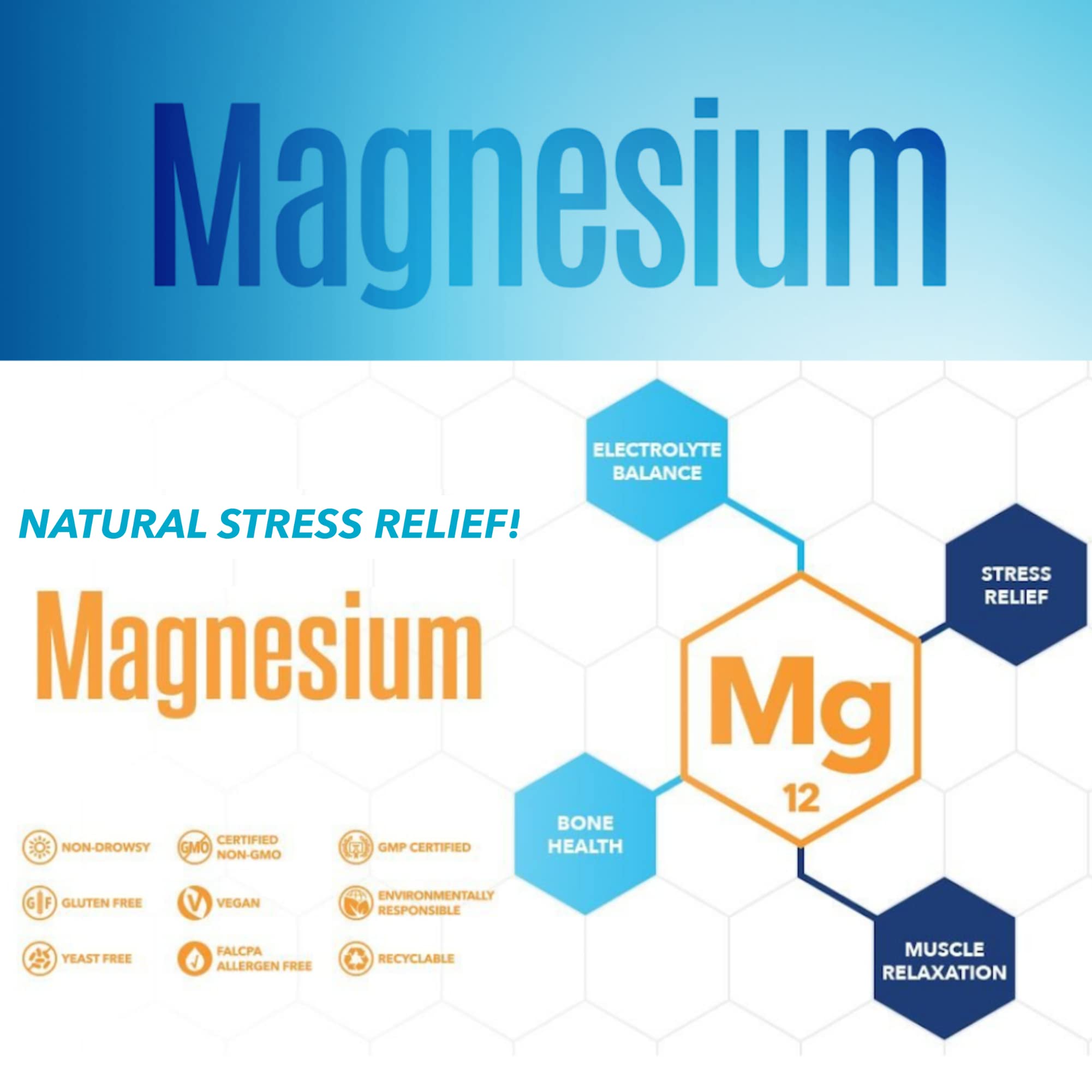 Foto 6 pulgar | Suplemento Nature's Plus Kalmassure Magnesio 400 Mg 90 Cápsulas - Venta Internacional.