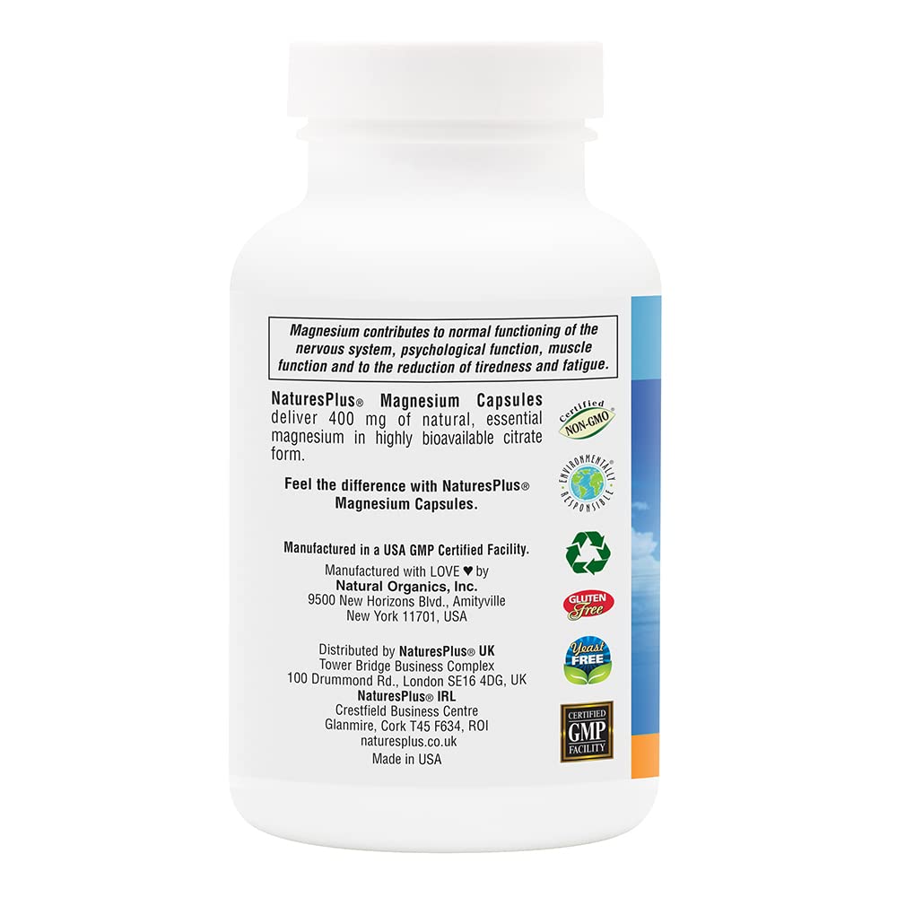 Foto 8 pulgar | Suplemento Nature's Plus Kalmassure Magnesio 400 Mg 90 Cápsulas - Venta Internacional.