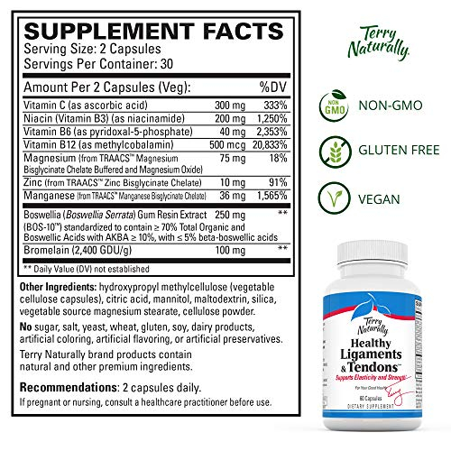Foto 3 | Suplemento Terry Naturally Healthy Para Ligamentos Y Tendones 60 Ca - Venta Internacional.