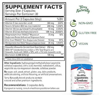 Foto 3 | Suplemento Terry Naturally Healthy Para Ligamentos Y Tendones 60 Ca - Venta Internacional.