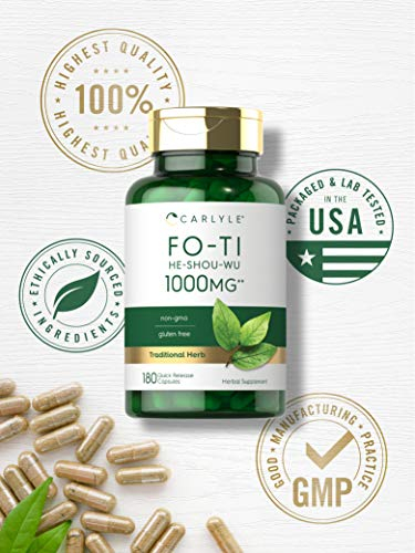 Foto 5 | Suplemento Carlyle Fo-ti 1000 Mg 180 Cápsulas De Raíz De He-shou-wu - Venta Internacional.
