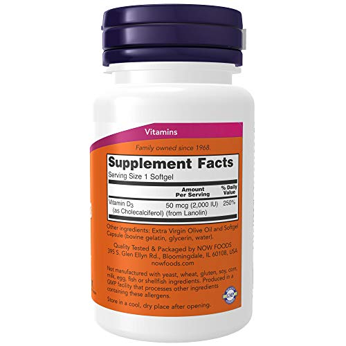 Foto 3 pulgar | Supplement Now Vitamina D-3, 2000 Ui, 120 Cápsulas Blandas De Alta Potencia - Venta Internacional.