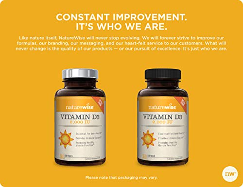 Foto 6 | Suplemento De Vitamina D3 De Naturewise, 2000 Ui, Suministro Para 1 Año, 360 Unidades - Venta Internacional.