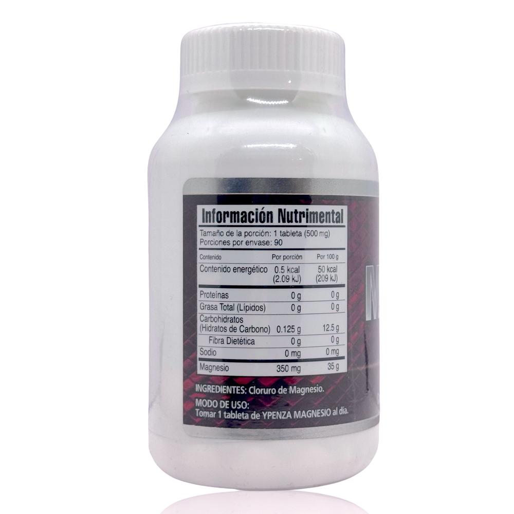 Foto 4 pulgar | Cloruro De Magnesio 90 Tabletas 500 Mg Ypenza.